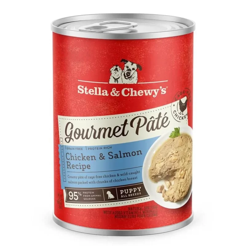 STELLA AND CHEWY'S GOURMET PÂTÉ FOR PUPPIES WITH CHICKEN & SALMON 12.5 oz (pack of 12)