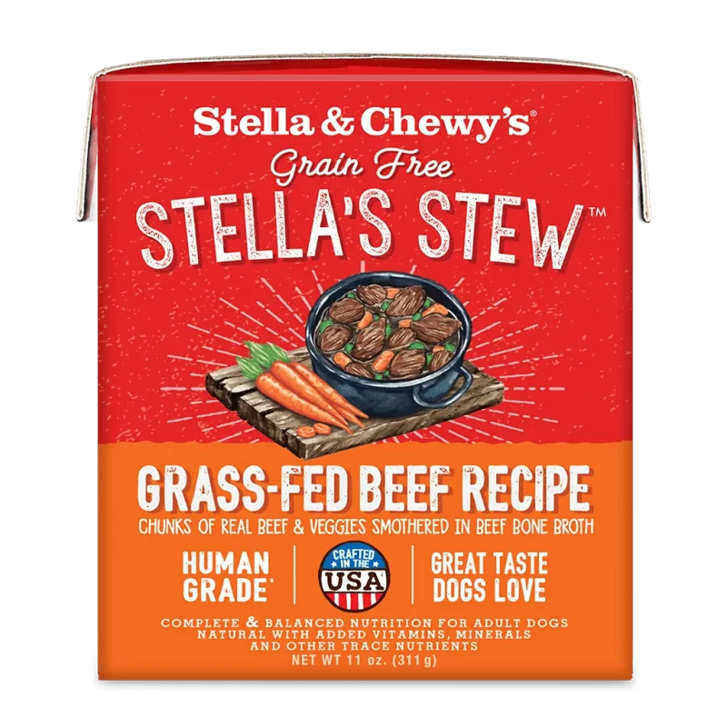 STELLA & CHEWY'S STELLA'S STEW GRASS FED BEEF RECIPE FOOD TOPPER FOR DOGS