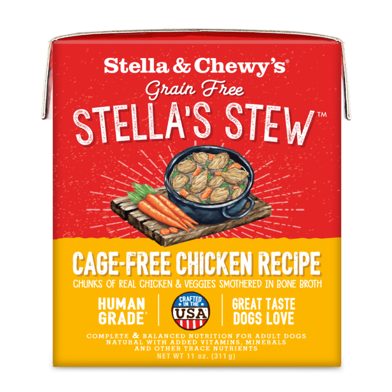 STELLA & CHEWY'S STELLA'S STEW CAGE FREE CHICKEN FOOD TOPPER FOR DOGS