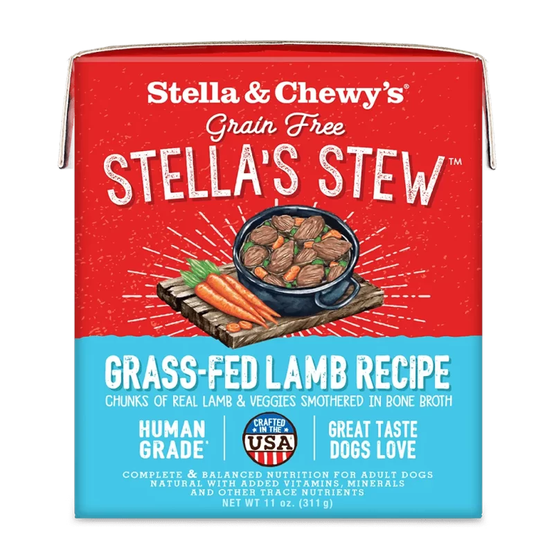 STELLA & CHEWY'S STELLA'S STEW GRASS FED LAMB RECIPE FOOD TOPPER FOR DOGS