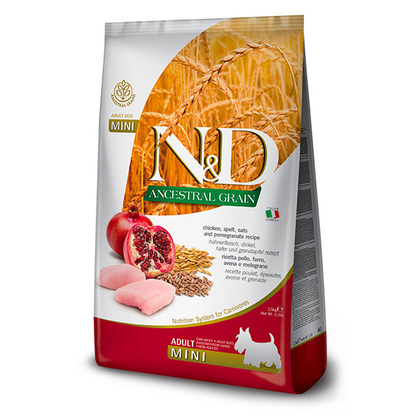 FARMINA ANCESTRAL GRAIN CHICKEN & POMEGRANATE ADULT MINI DOG FOOD 5.5 Lb - 15.4 Lb